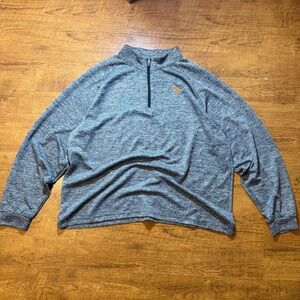 Champion Texas Longhorns Mens 2XL Gray Heather Quarter Zip Pullover Jacket